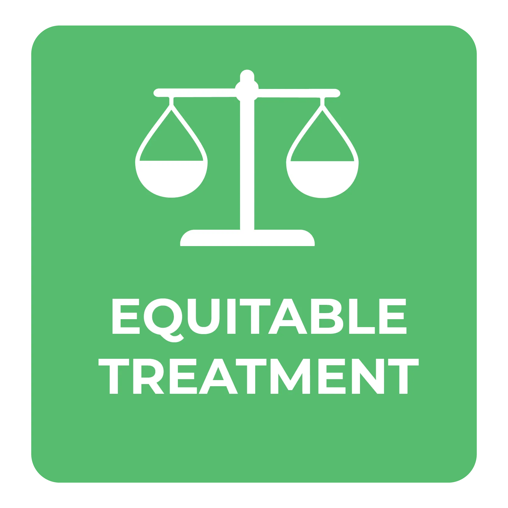 equitable treatment icon